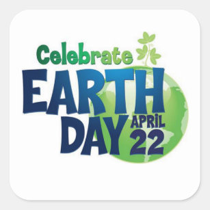 Let's Celebrate Earth Day Stickers