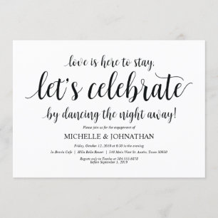 Lets celebrate, Engagement Party invites