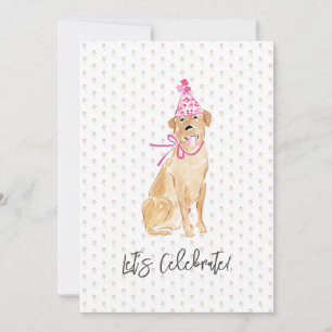 Lets Celebrate! Golden Labrador Dog Hat Balloons