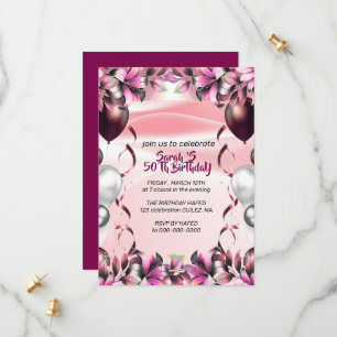 Let's Celebrate Invitation Template, Editable Surp