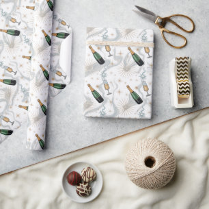 Let's Celebrate New Years Wrapping Paper