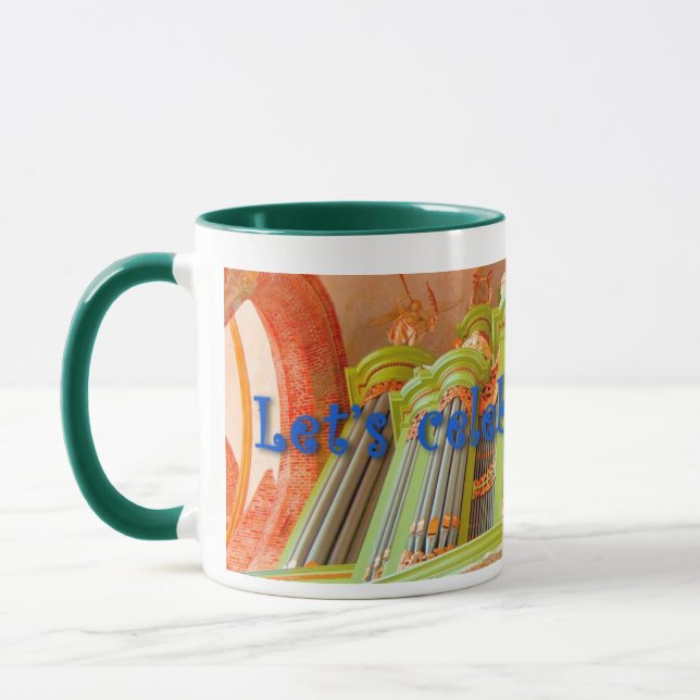 Let's celebrate organs -  green mug (Left)