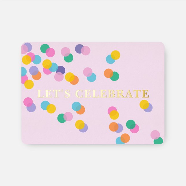 Let's Celebrate Pastel Pink Confetti Gold (Creator Uploaded)