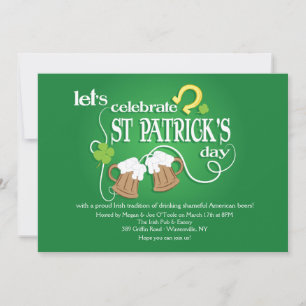 Let's Celebrate St. Patrick's Day Invitation