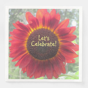 Let's Celebrate Sunflower Napkin