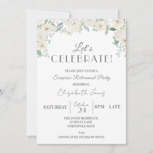 Let's Celebrate! Surprise Retirement Party Invitation