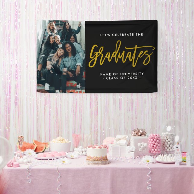 Let's Celebrate the Graduates Group Photo Party Banner (Party)