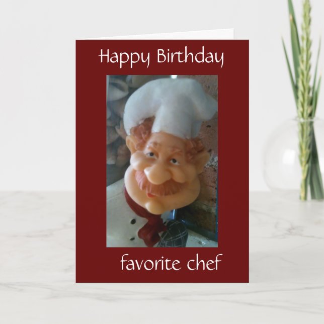 LET'S CELEBRATE TOGETHER CHEF'S BIRTHDAY CARD (Front)