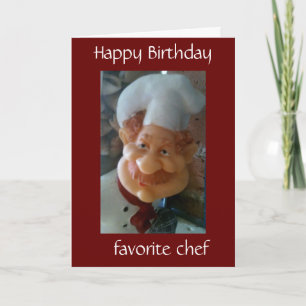 LET'S CELEBRATE TOGETHER CHEF'S BIRTHDAY CARD