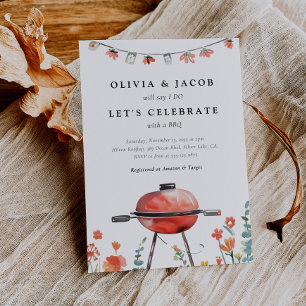 Let's Celebrate with BBQ Couples Shower Invitation