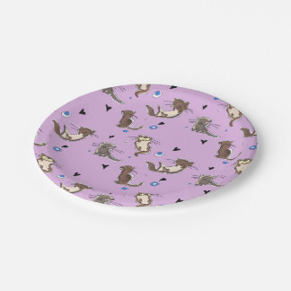 Let's celebrate with our friend otter! paper plate
