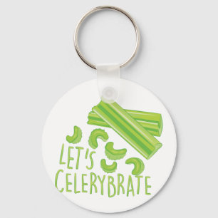 Lets Celerybrate Key Ring