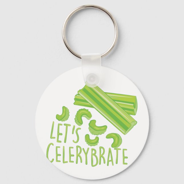 Lets Celerybrate Key Ring (Front)