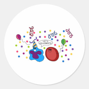 Let's Cellebrate Classic Round Sticker