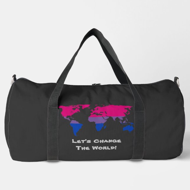 Let's Change the World  Duffle Bag (Front)