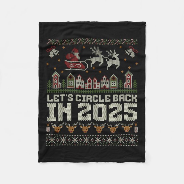 Let's Circle Ck In 2025 Christmas  Fleece Blanket (Front)
