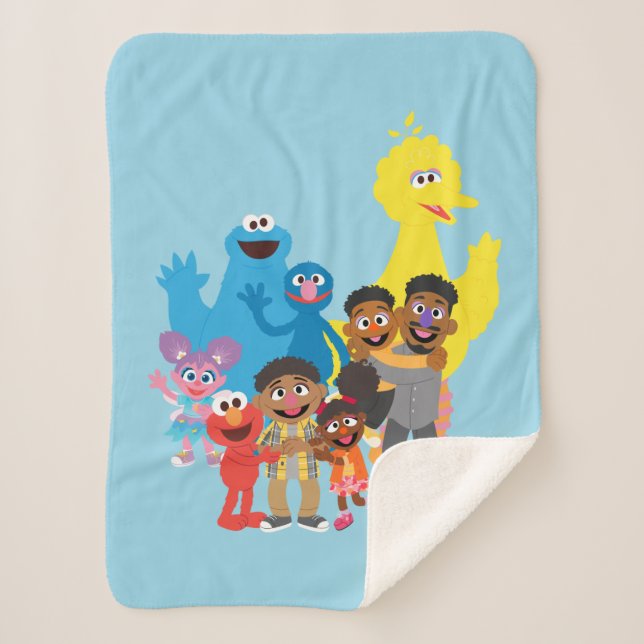 Let's Come Together Sherpa Blanket (Front)