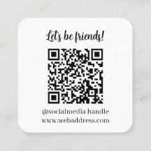 Let's Connect QR Code Business Card