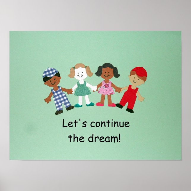 Let's continue the dream! poster (Front)