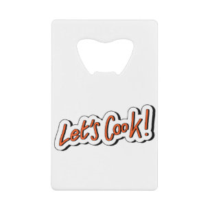 Let's Cook typography sticker