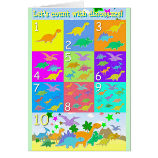 Let's Count With Dinosaurs Numbers 1 - 10 Counting