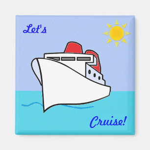 Let's Cruise Fun Cruising Magnet