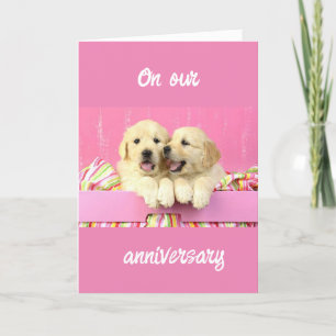 "LET'S CUDDLE" ON OUR ANNIVERSARY CARD