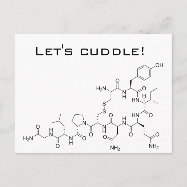 Let's cuddle! Oxytocin Postcard (Front)