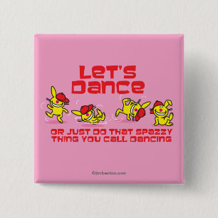 Let's Dance 15 Cm Square Badge