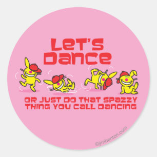 Let's Dance Classic Round Sticker