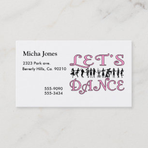 Let's Dance Dancing Couples Business Card