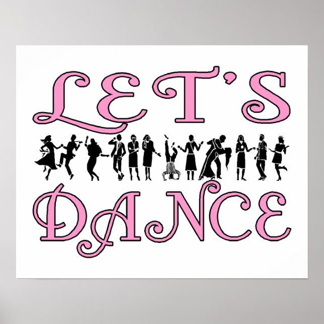 Let's Dance Dancing Couples Poster (Front)
