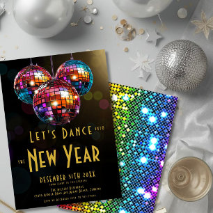 Let's Dance Disco New Year  Invitation