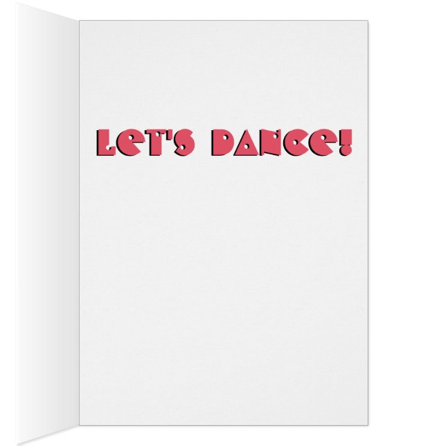 Let's Dance Puffin Card (Inside (Right))