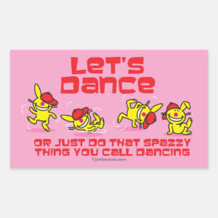 Let's Dance Rectangular Sticker