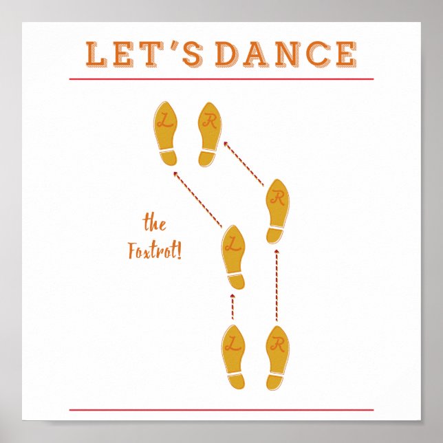 Let's Dance The Foxtrot Poster (Front)