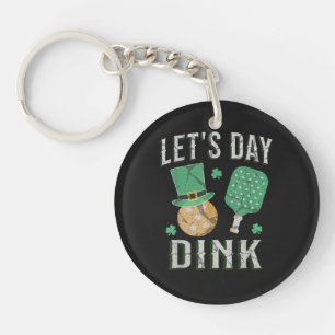 Let's day dink funny pickleball key ring