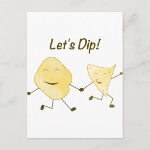 Let's Dip! Postcard