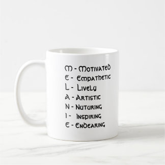 Let's dive into "Melanie" letter by letter! - Mug