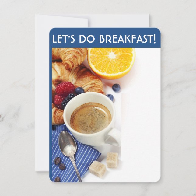 Let's Do Breakfast Invitations (Front)