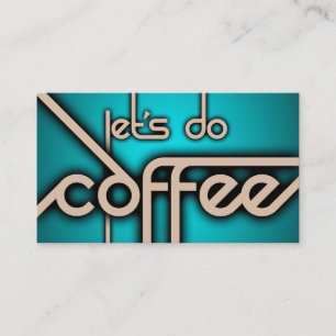 let's do coffee business card