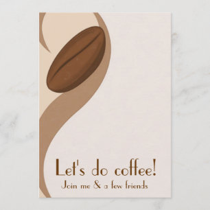 Let's do Coffee Luncheon Invitation