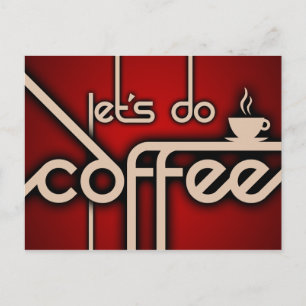 let's do coffee! postcard