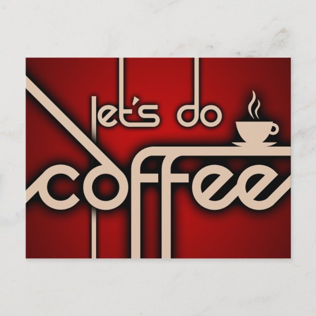 let's do coffee! postcard (Front)