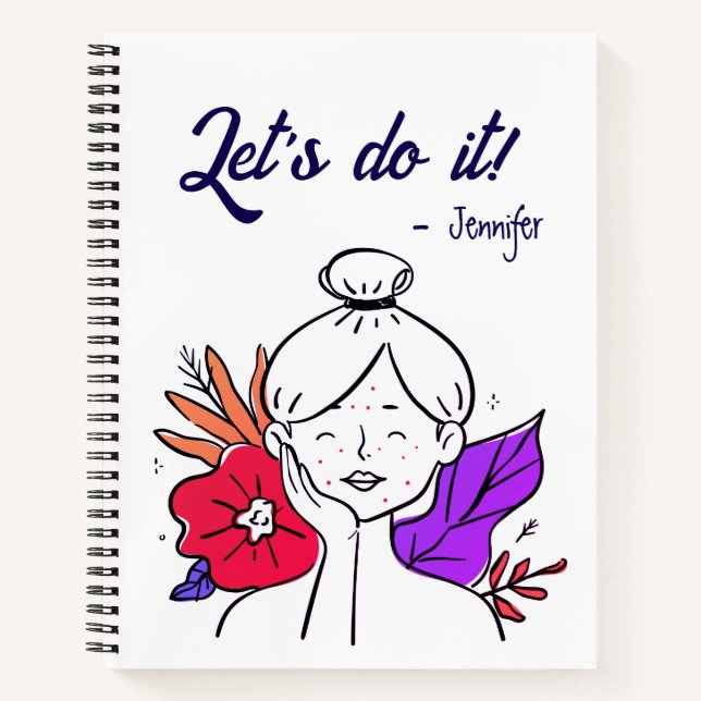 Let's do it checklist personalised  notebook (Front)