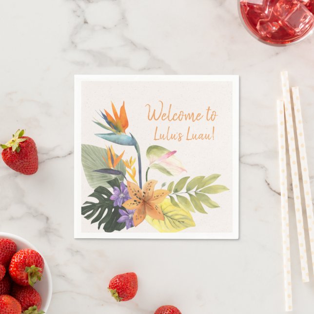 Let's Do Luau Clear Image Napkins (Insitu)