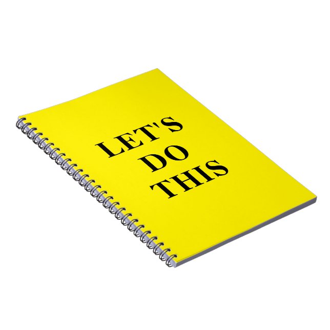 Let's Do This - 6.5" x 8.75" Classic Notebook (Right Side)