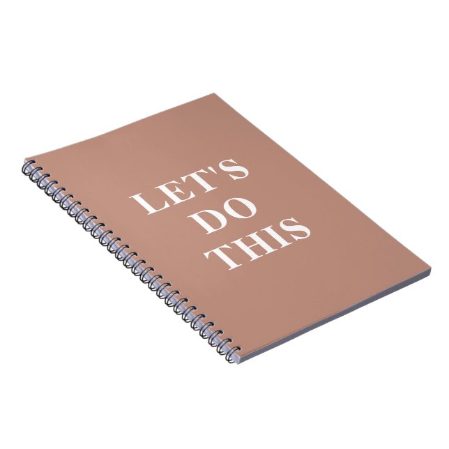 Let's Do This - 6.5" x 8.75" Classic Notebook (Right Side)