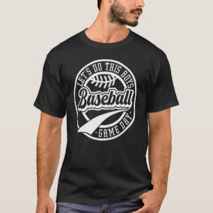 Let's Do This Boys Baseball Mum Letter 4 T-Shirt