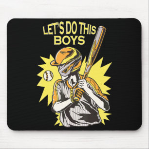 Lets Do This Boys Baseball Sports Player Team Coac Mouse Pad